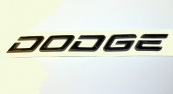 008; 1996 - 2000 Dodge Viper Black Rear Fascia Dodge Emblem Decal - 0GC54SX3
